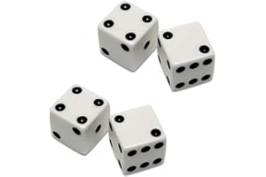 DELALO Tavla Zari [4 Stück] Tavla Zarı - Tavla Würfel - Backgammon Dice - Tavli 10x10x10 mm