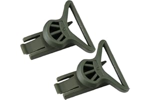 WarmHeartting Taktisch Helm-Seitenschienen, drehbarer Brillenclip für 36mm breite Brillenbänder, Airsoft-Helmzubehör für mit ARC-Schiene ausgestatteten ACH/Mich/Fast-Helm