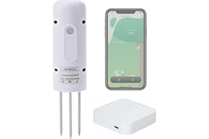 DOMYNO Sensore Suolo Umidità e Temperatura terreno wireless Wi-Fi con gateway Zigbee Hub controllo da App Smartphone