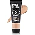Swiss Beauty All-In-One Lightweight CC Cream with SPF 30 | Cover, Correct and Conceal | For Natural, Medium coverage | Shade- 06 Caramel Beige, 25g |