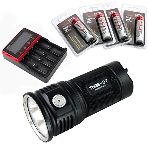 ThruNite TN36 UT Max 7300 Lumen CREE XHP 70 LED Taschenlampe (TN36 UT NW+MCC-4S+4X3400)