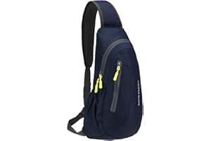 PivotWing Sling Bag Brusttasche Herren Kleiner Rucksack Damen Shoulder Crossbody Crossover Bag Mini Rucksack Klein Schultertasche Brust Tasche Rucksäcke Sporttasche Umhängetaschen Crossbag Marine