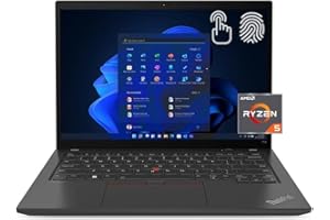 Lenovo ThinkPad T14 Gen 3 Touch laptop, 14" WUXGA IPS Touchscreen, AMD 6-Core Ryzen 5 PRO 6650U (Beat i7-1255U), 16GB RAM, 512GB PCIe SSD, USB-C, WiFi6, Backlit, FP Reader, Win 11 Pro