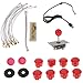 Segolike Red Competition Rocker 8 Ways Joystick Push Buttons For Games Arcade DIY Kit RS.1570.00