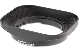 Haoge LH-X35 Bayonet Rectangular Square Metal Lens Hood for Fujifilm Fuji Fujinon XF 35mm F2 R WR XF35mmF2, XF 23mm f2 R WR XF23mmF2 and XC 35mm F2 XC35mmF2 Lens replace LH-XF35-2