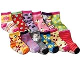 Baby Infant Girl 12-pack Colourful Socks Age 1 2 3 (ONE SIZE)