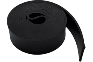 DOUJIAO Gummistreifen Neopren Gummimatte Gummiplatten Vollgummiprofile für DIY-Abdichtungen, Bodenschutz, Antivibration, Anti-Rutsch, Bodenbeläge(50mmx5mmx3m)