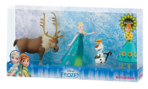 Bullyland 12084 – Spielfigurenset, Walt Disney Frozen Fever, Anna, Elsa, Olaf und Sven, bunt - 2