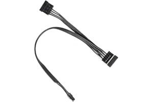 JMT PC Power Supply Cable Mini 4 Pin to SATA SSD for Lenovo M410 M415 M425 B415 M610 M710 M4200R Motherboard 4P to 1 / Turn 2 SATA (Type 4 45cm)