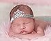 Inspiring Life Crystal Pearl Baby Tiara Headband, Girl, Toddler, Wedding, Photography (silver)