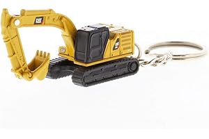 Diecast Masters 85981 - Koparka gąsienicowa Caterpillar 320 jako brelok do kluczy, szczegółowy metalowy pojazd budowlany CAT, ok. 3,5 x 2 x 2 cm, odpowiedni od 14 lat