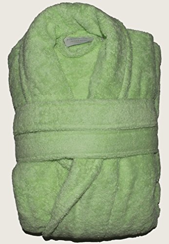 Aquanatura - Peignoir en coton Bio, coloris Vert tilleul, Taille XL