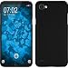 Produktbild PhoneNatic Case für LG Q6 Hülle schwarz gummiert Hard-case + 2 Schutzfolien