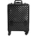Produktbild Makeup Trolley Case, Doppelschicht Falten Schönheit Trolley Case, Portable Black Beruf Reise Kosmetikkoffer, Universal Wheel Trolley -Servicewagen