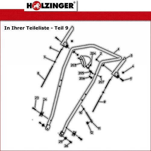 Ersatz Bowdenzug – Fräswerk für Holzinger Schneefräse HSF-65(LE) & andere - 3