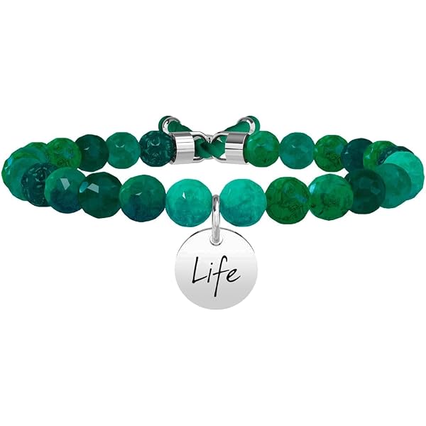 Bracciale aulite bianca e acciaio 316L Ref. 231528 - KIDULT