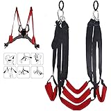 GixTimeed Ceinture d'exercice rotative à 360 degrés, fauteuil à bascule de yoga aérien réglable en nylon, cadeau surprise pou