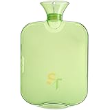 SKYTONE Transparent Silicone Hot Water Bag for Pain Relief (Green)