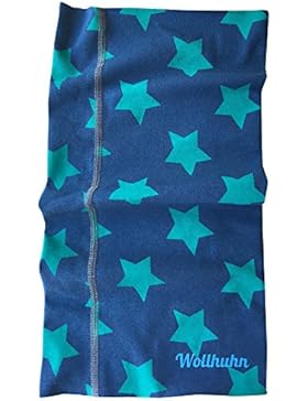 WOLLHUHN ÖKO JERSEY Halstuch / Multifunktionstuch mit Sternen, als Mütze tragbar (aus Öko-Stoffen, bio), für Jungen...