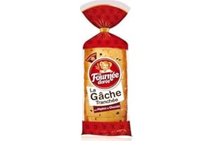 La Fournée Dorée Gâche tranchée aux pépites de chocolat - Le paquet de 500g