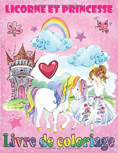 Télécharger Licorne et Princesse: Livre de coloriage PDF