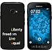 Produktbild PhoneNatic Case für Samsung Galaxy Xcover 4 Silikon-Hülle pride Wörter M2