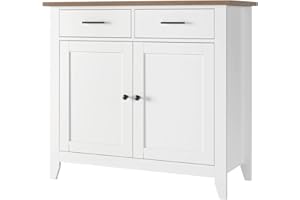 HOCSOK kredens, szafka kuchenna z 2 szufladami i 2 drzwiami, wyspa kuchenna z blatem roboczym, do kuchni, salonu, jadalni, drewno, 82 x 40 x 91 cm