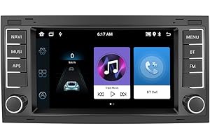 [1+32G] Auometo Android 13 Radio Coche para VW Touareg 2004-2011 Transporter T5 Multivan 2004-2009,7 Pulgadas Pantalla Táctil 2 DIN con Bluetooth/GPS/FM/RDS/WiFi/USB+Cámara+Mic
