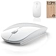 Tim And Ted Tedim Ultra Slim/Small Wireless Optical Mouse for Apple Mac Book/Laptop - White