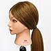 Neverland Stand 26 inch Natural 90% Hair Styling Head Hairdressing Training Mannequin Head With Blonde 66 cm