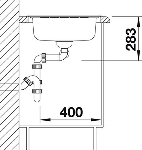 Blanco Livit 6 S Centric Küchenspüle, Edelstahl Bürstfinish, 516191 - 5
