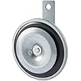 HELLA Signal Horn - HEAVY DUTY HORN M26 - 12V - 105dB(A) - Frequency Range: 400Hz - High Tone - Electric - Housing Colour: grey/black - Flat Plug-in Connector - Quantity: 1 - 3AL 002 952-811