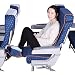 Produktbild Travel Bread Flugzeug Fußstütze Hängematte, Tragbare Reisefußstütze mit aufblasbaren Kissen, 3 Stufen Verstellbare Höhe Fußstütze Flug Hängematte Bietet Entspannung und KomfortBlau