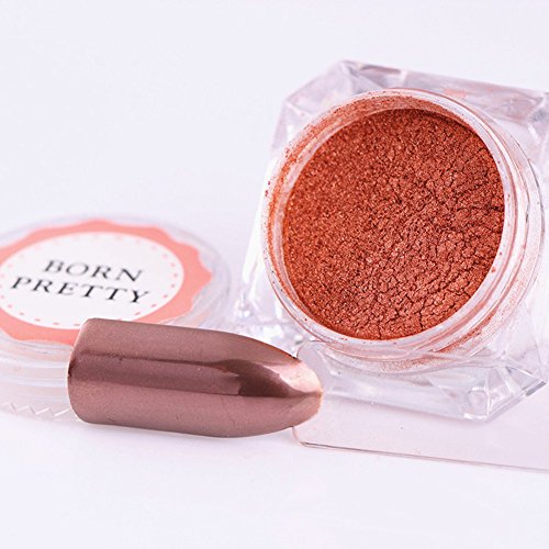 Born Pretty 1 Kasten 2g Rose Gold Spiegel Powder Maniküre Nail Art Glitzer Chrom Pigment