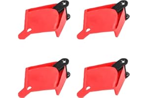 QENETY Car Hose Guide, Car Wheel Hose Guide, 4pcs Plastic Car Wash Hose Roller, Car Wheel Hose Slide Rollers Avoid Snagging (Red)