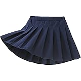 Yealoo Gonna a Pieghe per Uniforme Scolastica Ragazze Bambini, A-Linea, Mini Danza Scooter Vestito con Pantaloncini Interni