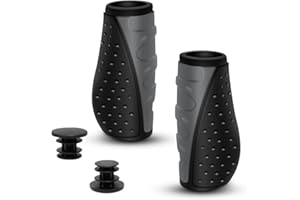 REETEE Puños MTB Antideslizante Caucho Puños para Bicicleta, Ergonómicos Puños Manillar, Mango de Bicicleta para Universal 22mm de Montaña/MTB/BMX/Scooter