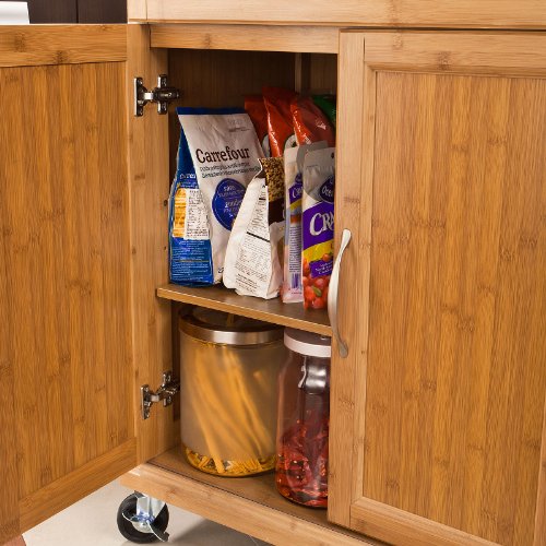 SoBuy-Luxus-Kchenwagen-aus-hochwertigem-Bambus-mit-Edelstahltop-Kchenschrank-Kcheninsel-B66xT46XH90cm-FKW13-N