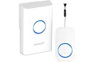 WHIMSII Elderly Alarm Call Button, Wireless Personal Panic Button for Elderly/Seniors, Disabled at Home, 500ft Nurse Patiant SOS Call Bell