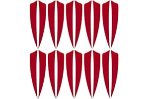 DONGKER 20pcs Tir a l'arc Fletchings,4 "Flèches Plume de Dinde Fletching pour la Chasse Au Tir a la Cible