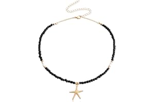 marysgift Womens Necklace Boho Statement Necklace Vintage Multicolor Charm Necklace with Pearl Pendant Summer Bohemian Jewelry