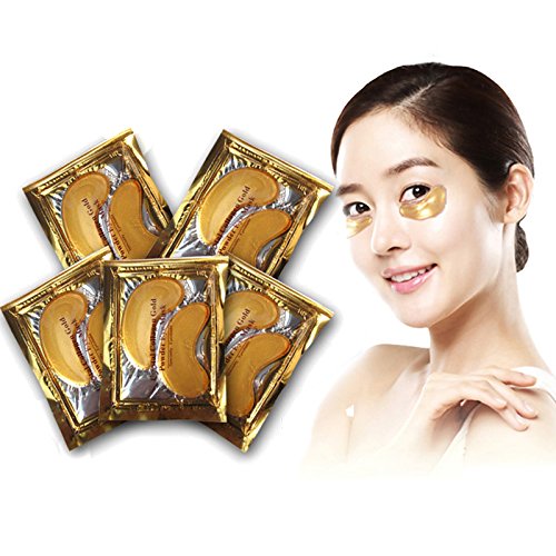 CHIC*MALL 5 Pairs Crystal Collagen Eye Mask Packs Anti-Wrinkles Dark Circles Under-eye Bags Patches