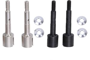 Tbest Axe de Roue RC, essieu Avant arrière RC, pièces de Mise à Niveau pour HPI Electric 1/8 WR8 Flux Block Gymkhana (Noir)