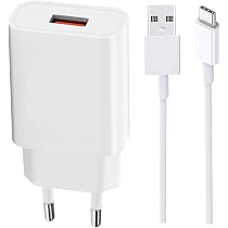 Caricabatterie Rapido Xiaomi per Redmi Note 13 Pro, 14 Pad, Pad 5, 11 Lite, 11i, 13C, 12C, Note 11S, 12S, Note 12, 11T Pro, 13T, POCO X6, M6, X5 - Caricabatterie Turbo
