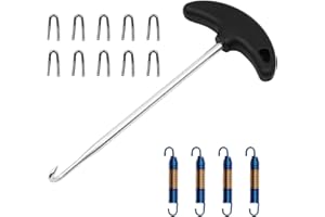 Tiardey Kit de Ressort de Couleur en Acier Inoxydable pour échappement de Moto pour Outil de Crochet d'installation d'extracteur avec Tuyau d'échappement - Ressort 75/50mm