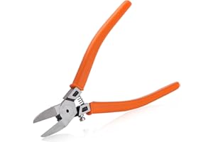 SPEEDWOX Kątowe frezy podtynkowe 38° do komponentów elektronicznych, ultra-ostre przecinaki ukośne, boczne szczypce tnące, nożyce do drutu do produkcji biżuterii, cięcia miękkich drutów, elektroniki