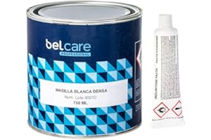 BELCARE - Masilla para Piedra Natural, Mármol, Granito y Cerámica, para Reparación, para Pegar, Masilla Blanca Densa, 750 ml