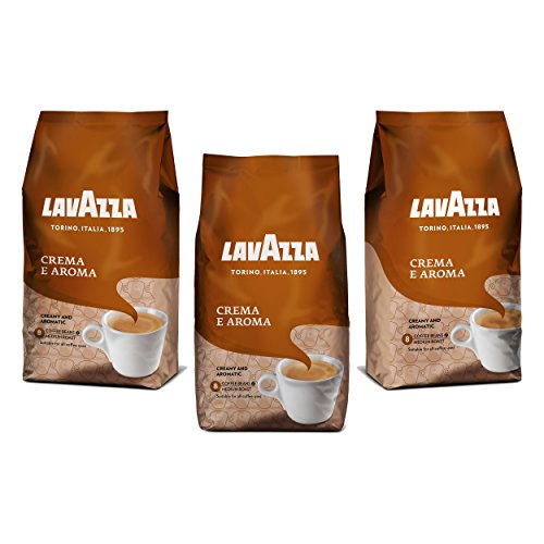 Lavazza Kaffee Bohnen Crema E Aroma, Bohnenkaffee, 3er Pack, 3 x 1000g