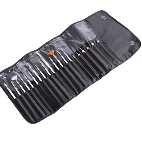 Beautylife Nail Art Design Painting Detailing Brushes & Dotting Pen Tool Kit Set -15 Brush + 5 Dotting Pen