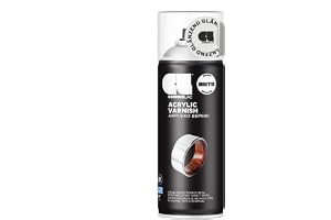 Clear Varnish Spray Glossy Transparent & Waterproof – 400 ml – Acrylic Paint Spray Paint – Spray Paint for Plastic, Metal, Wood, etc.